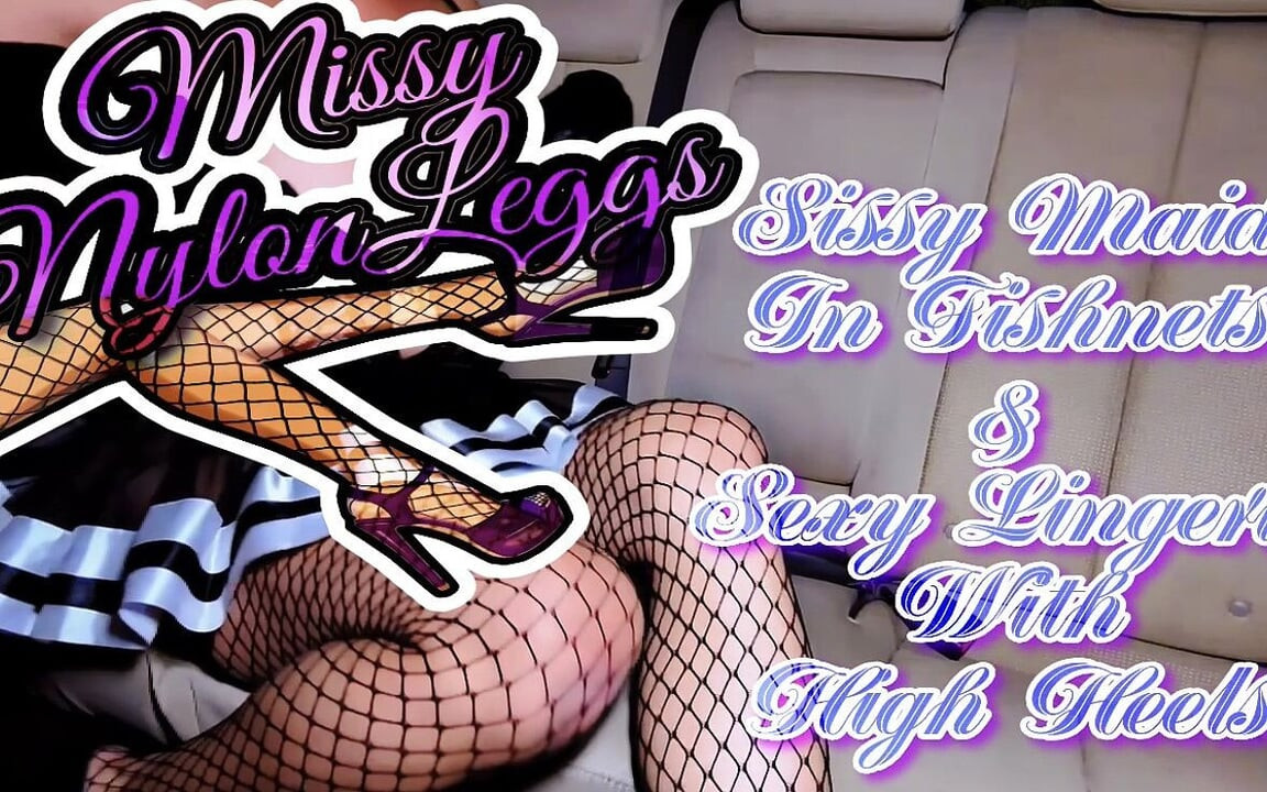 Missynylonleggs - file çoraplı kadın kılıklı hizmetçi ve seksi iç çamaşırı