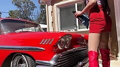 Pedał pompowania 1958 Chevy Impala