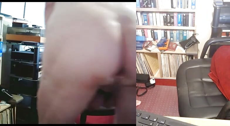 Míčový nosítek s análním tunelem webcam relace
