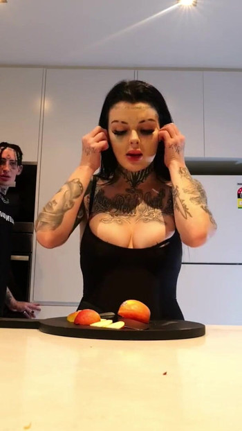 Iconic moment from "Sexy Deaf housewife gets cheated on by big cock and best friend (cum in mouth)"