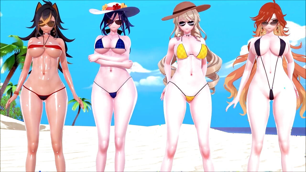 Genshin Impact - Hilichurl Beach Camp men Genshin Girls - raph seks - 3di hentee enimeshan