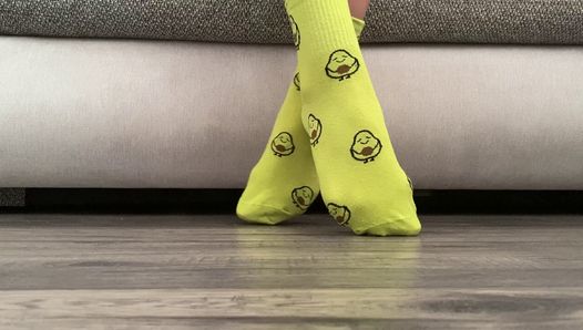 Trek sexy sokken op mooie benen passen