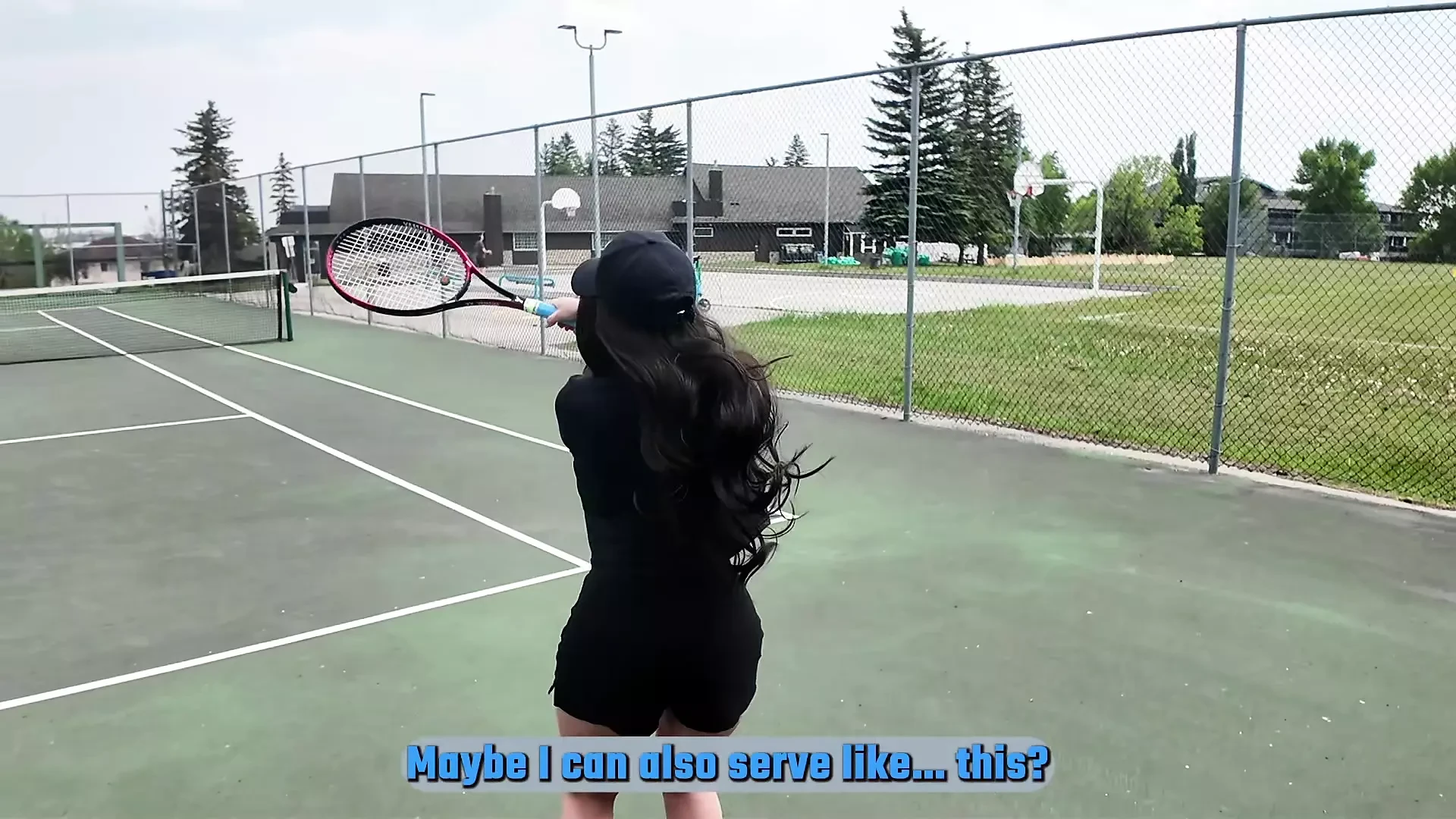 Horny Tennis Coach's Filthy Lesson Turns into Sloppy Blowjob with Naughty Ariel
