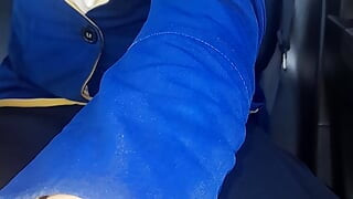 Crossdressing Wearing Woman Bca Bank Uniform