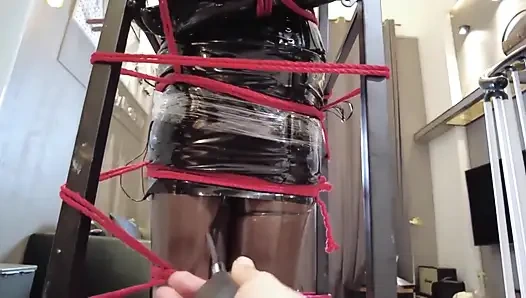 Mz32 - Bound Within a Metal Device, Reaching a Vibrating Climax.