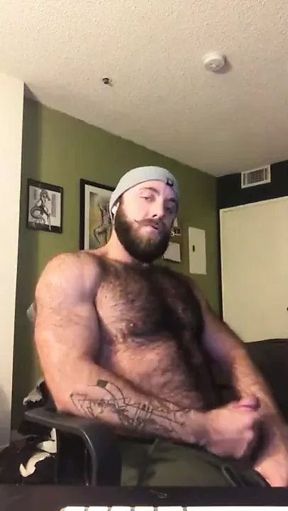 Hairy Lumberjack Shows Off his Cock ( No Cum )
