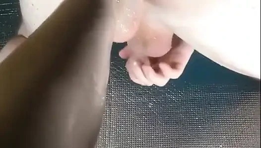 От первого лица. Фемдом. Фистинг ступней задницы рабыни. Госпожа трахает раба в задницу, пока он не кончит