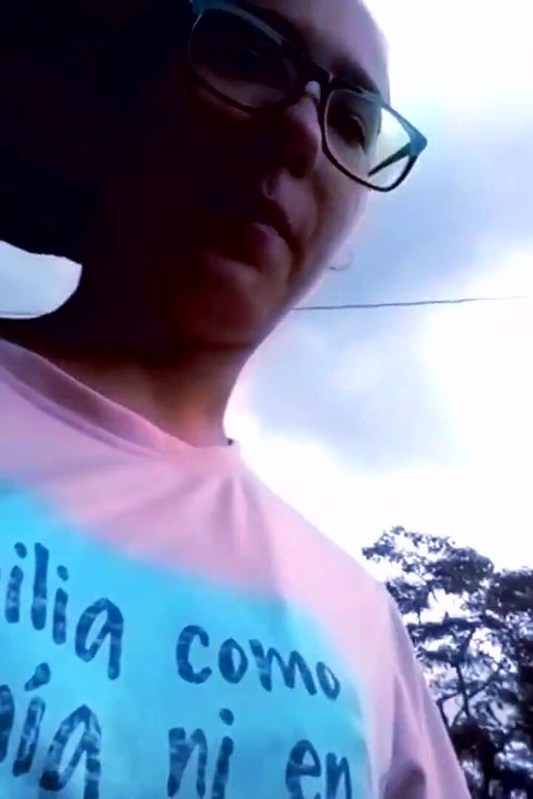 Horny girl masturbating with dildo outdoors secretly