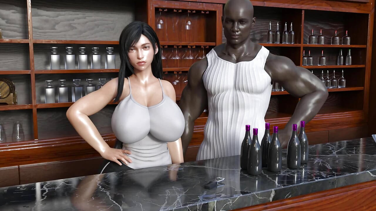 Tifa's donkere hemel: ontrouwe Aziatische zuigende grote zwarte lul werd bedekt met sperma op massagetafel - aflevering 12