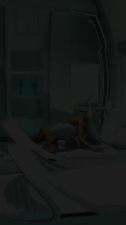 Super alien sex in the sci-fi lab. Futa alien plays with a young hottie | Clip 1