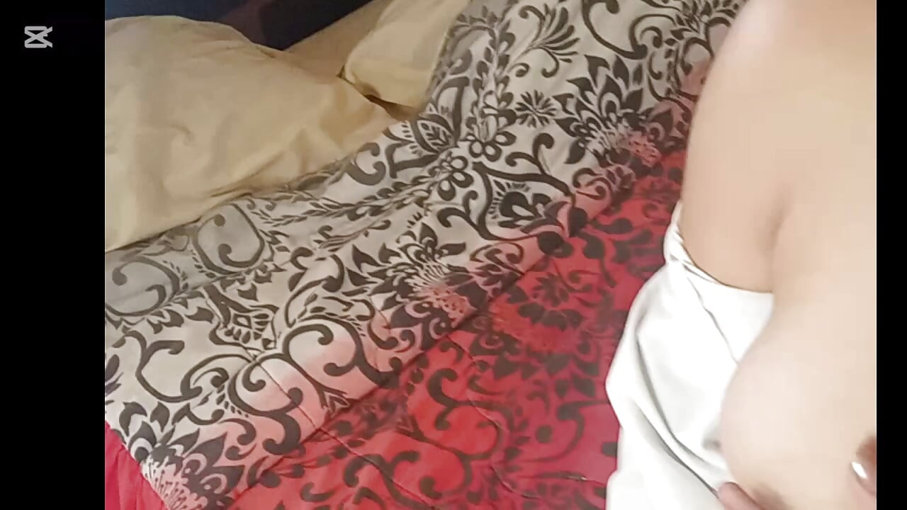 Delicious tits smeared with whipped cream are about to be devoured by the perverted guy with the fucking hairstyle