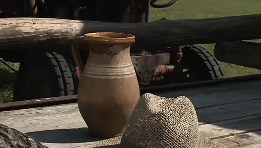 Sunset Stroll Leads to Hot Farmyard Action