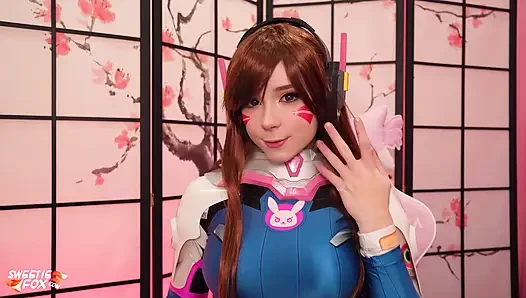 Minx cosplay D.Va dari overwatch dan seks anal sampai orgasme berkali-kali pakai dildo