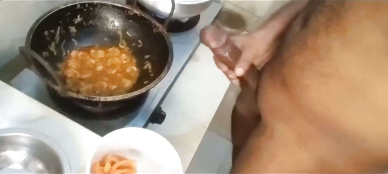 Bangalore Twink Cums Into Food Video