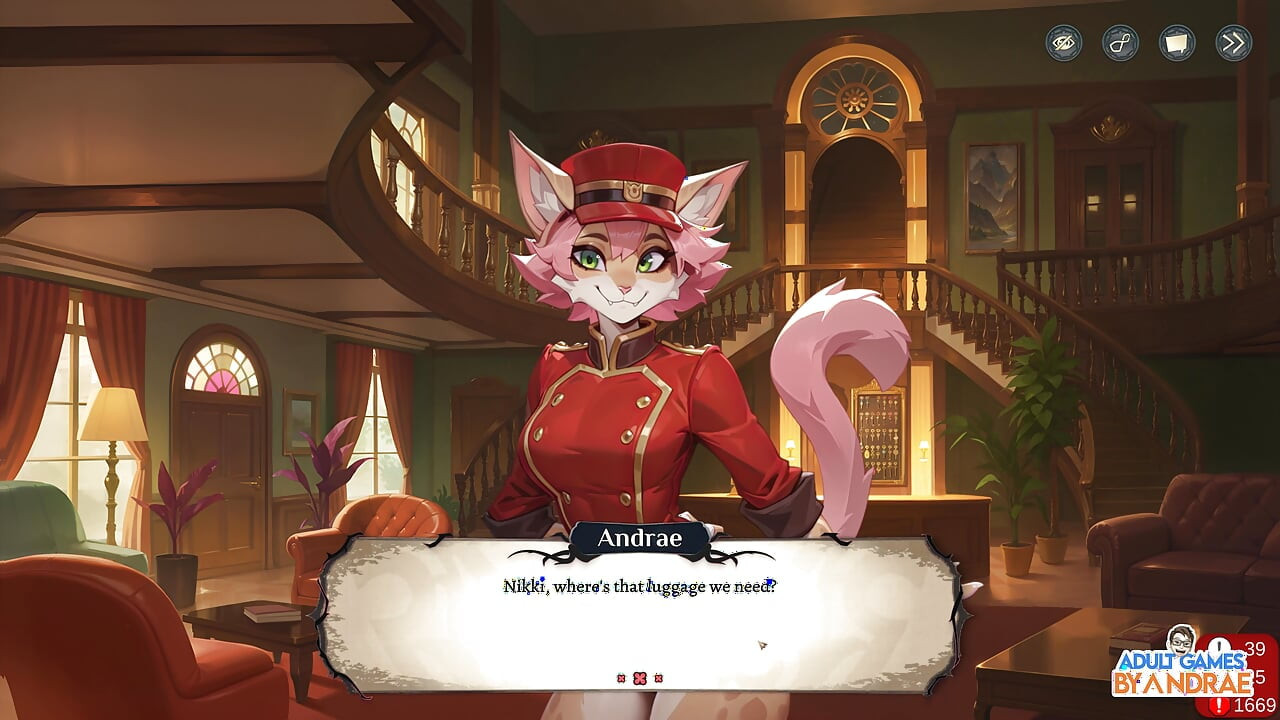 Hotel Tales Gameplay Del 3 - Hjälper Nikki att sortera resväskorna och bada Griselda huntressen