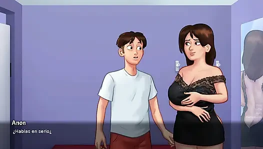 Aku jatuh cinta pada ibu tiriku, dan dia jatuh cinta padaku, jadi kami menyerah pada keinginan untuk bercinta - kisah musim panas