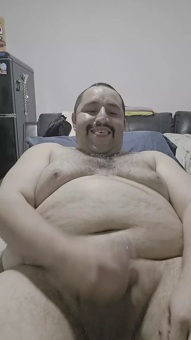 Chubby jacking off