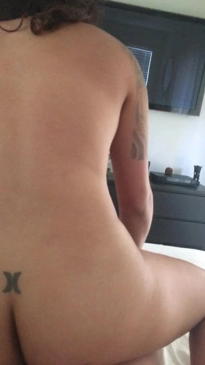 My wife riding my cock and spreading her cheeks