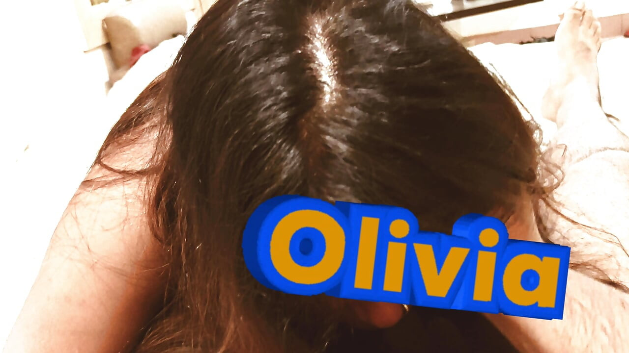 Indian Bhabhi Slave Olivia Long Hair Deep throat Blowjob Face Fuck with Exploding Cumshot with Cum on Mouth and Facial Cum Rough