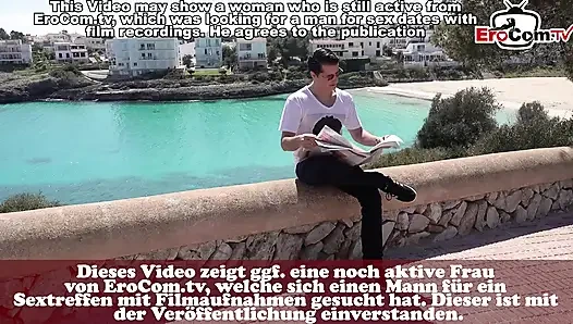 German tourist fucked publicly on the street in Mallorca