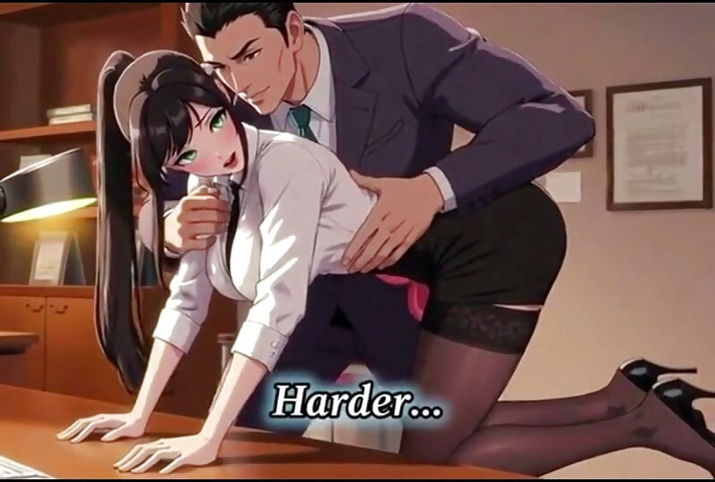 Big tits secretary gets bent over the desk by her boss for fucking private meeting