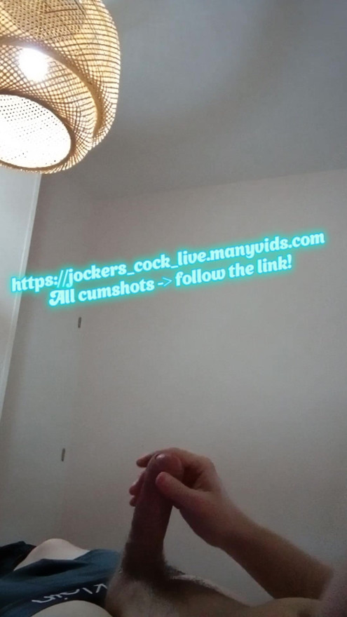 Teen men wanks his big cock with dirty talk and moans  #17