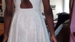 Сексуальное белое платье