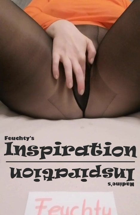 Schwarze Nylon Strumpfhose Teaser