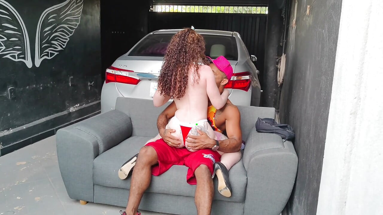 Right after the dance I throw him on the couch and make him fuck my ass