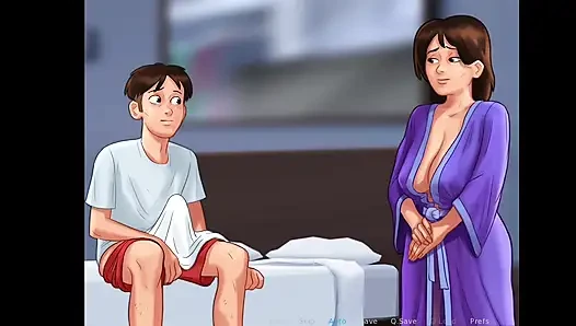 Stepmom with stepson ram having fun in bedroom