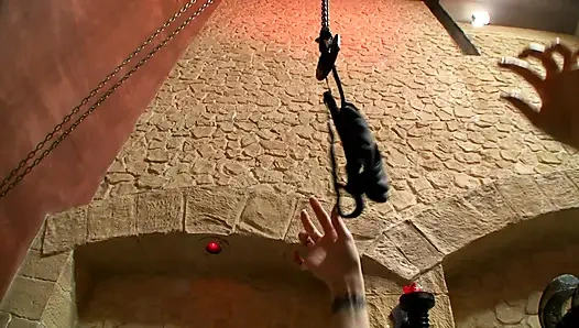 BDSM Dungeon Domme Pounds Submissive Ass Hard