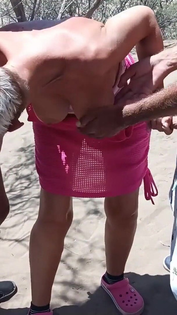 Epic moment from "CoraBitch in the dunes of Maspalomas in Gran Canaria"