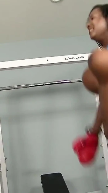 Must-see moment from "Curvy black Ebony Girl with big natural Saggy Tits tricked to Interracial Sex by Fitness Coach"