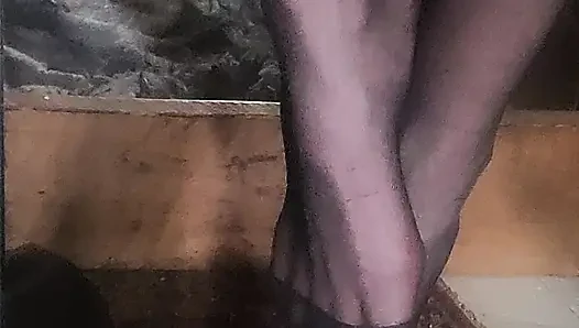 Goode Girl Siyah Külotlu Çorap Ayak Ibadeti Bakış açısı 31 Talimatı