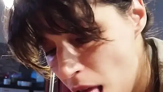 I Compile the Best Moments of Tongue Action While Eating Cock