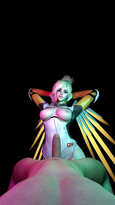 Overwatch Mercy Costume Lap Dance