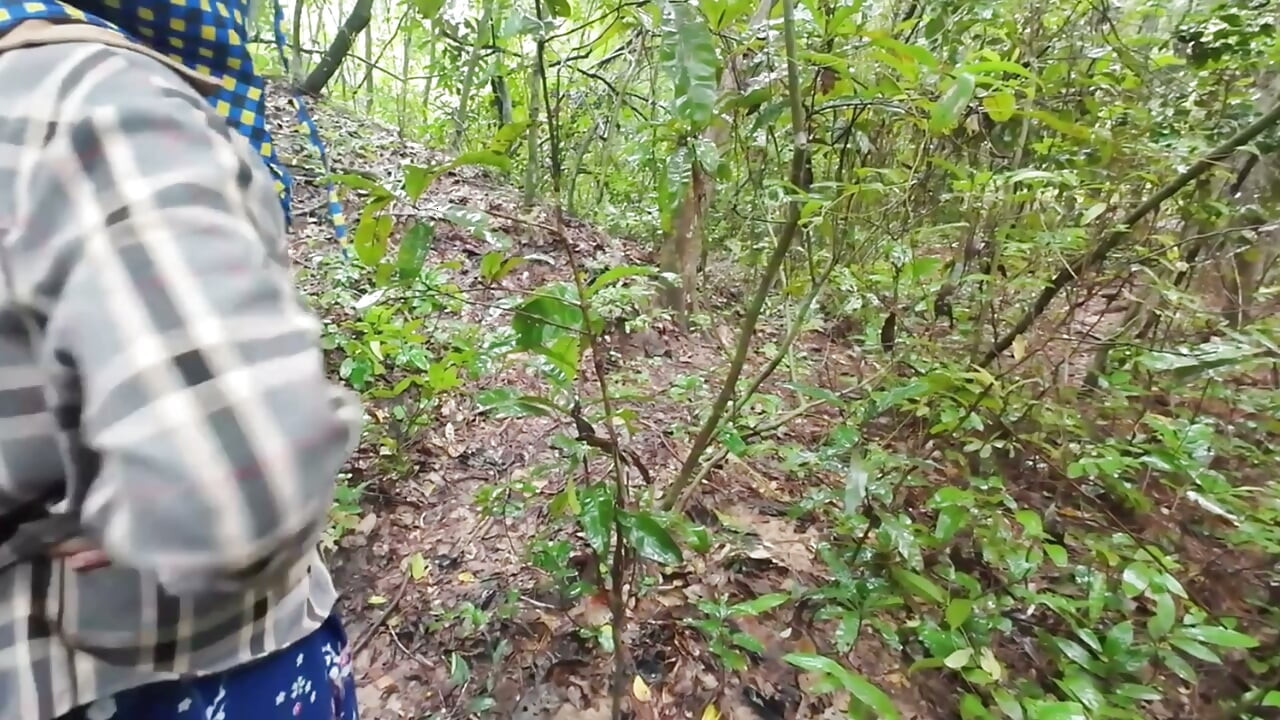 Thai Teenager Walks around Picking Mushrooms and Gets Fucked in the Pussy. Thai Audio