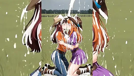 Yuri Hentai lesbisches zungenanal & muschi lecken zusammenstellung (old young edition)