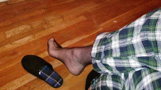 Pj&#39;s en pantoffels nylon voet plagen