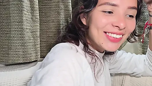 I give my rich Latina stepsister a nice fuck until she gives her all her rich milk on her feet