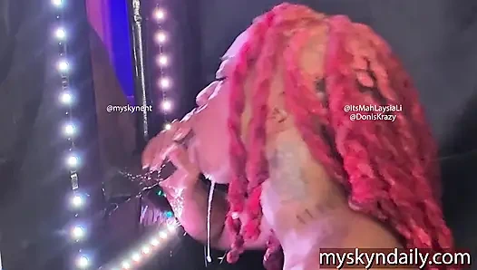 Глотка получает большой черный хуй