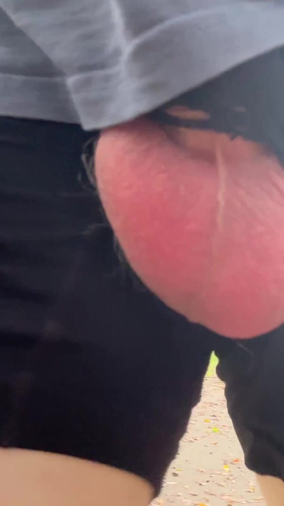Iconic moment from "Straight guy walks around with his big balls hanging out"