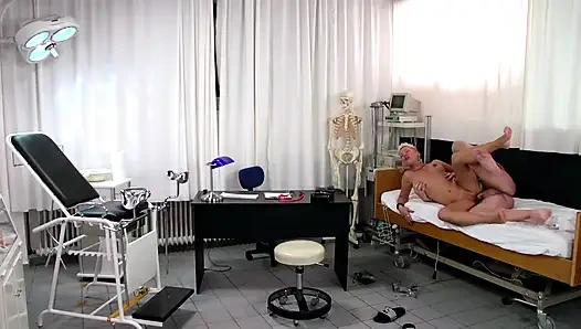 Blonde MILF Double Penetration Doctor Exam Fuck
