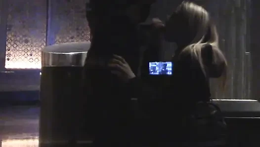 Cute Girls First Trip to Vegas and She Can't Stop Sucking Cock in Public