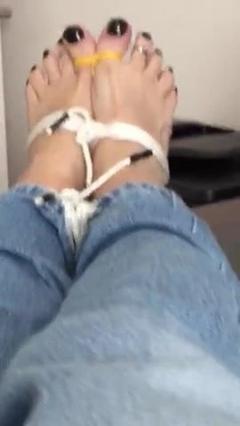 tied feet and toes
