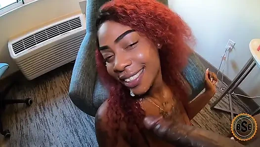 Выбрасываю мое семя большого черного члена в шлюшку Dymond Lovely с большой жопой