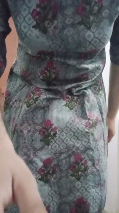 Indian Gay Crossdresser Gaurisissy looking like a housewife in Salwar Kurta xxx | Clip 1