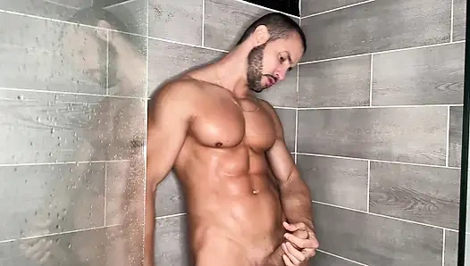 Latina Brunette Secretly Touches Herself Watching Her Boss Duncan, Fucks His Cock in the Shower and Asks to Cum on His Face.