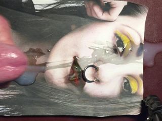 cumtribute to a pierced Emo Goth Whore