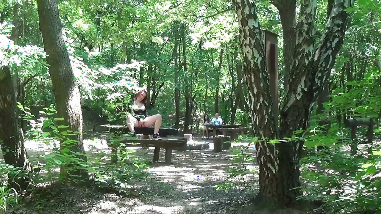 Shameless Masturbation in Park Turns Into Quickie